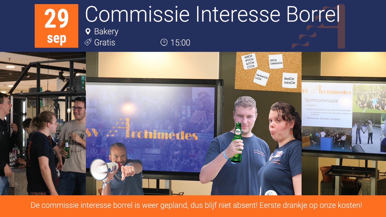 Commissie interesse borrel